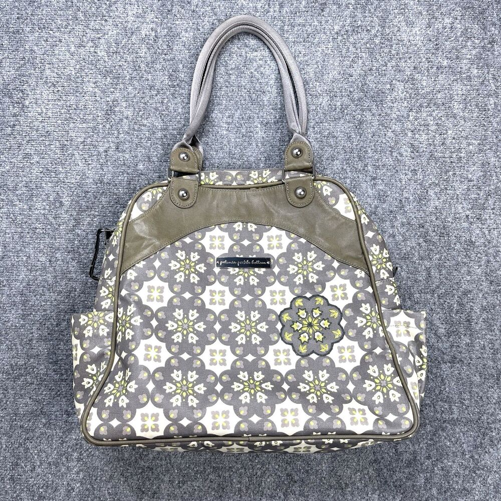 Petunia Pickle Bottom Sashay Satchel Backpack Coated Canvas Misted Marseille - Picture 1 of 16